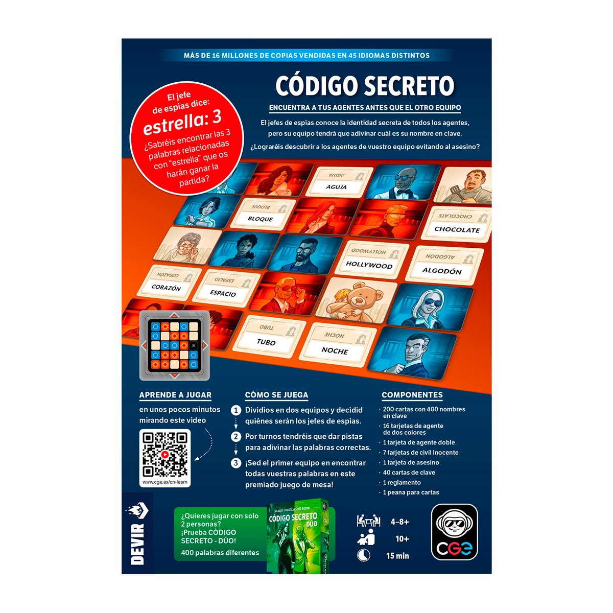 Código Secreto - Juego De Mesa - Devir - Imagen 2