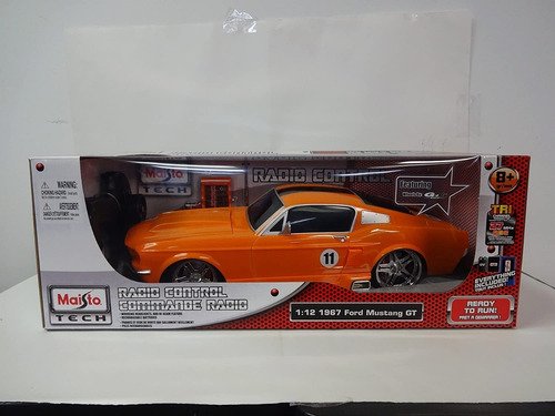 Carro Controle Remoto Mustang Gt 1967 Maisto 1:12 Bateria 6v - R$ 299,00