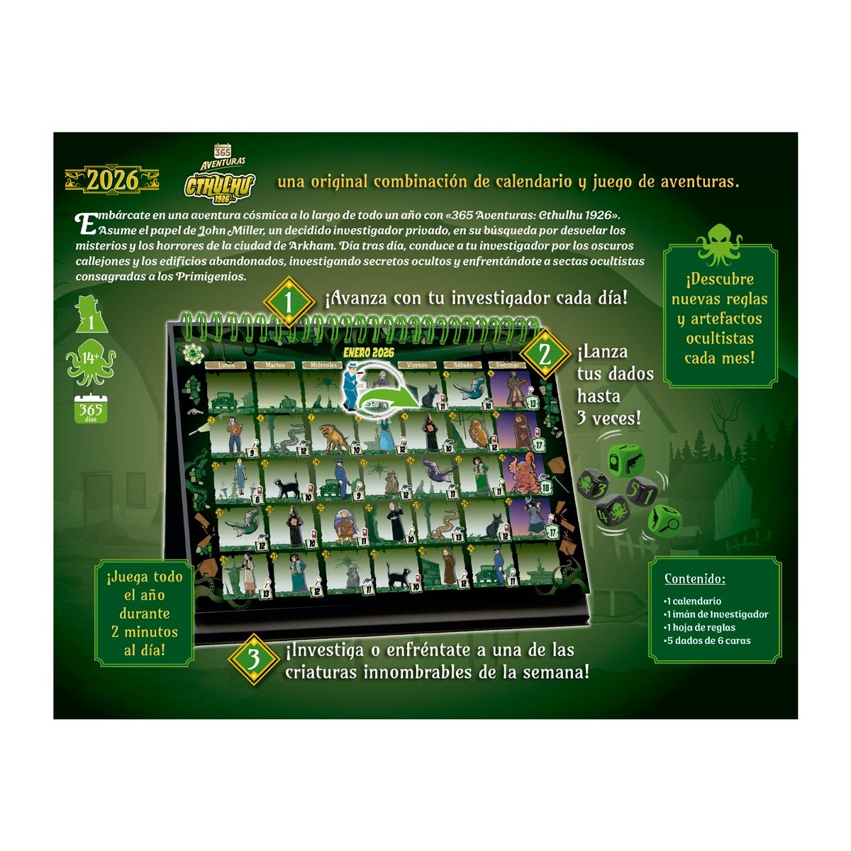 Calendario: 365 Adventures Cthulhu - Imagen 3